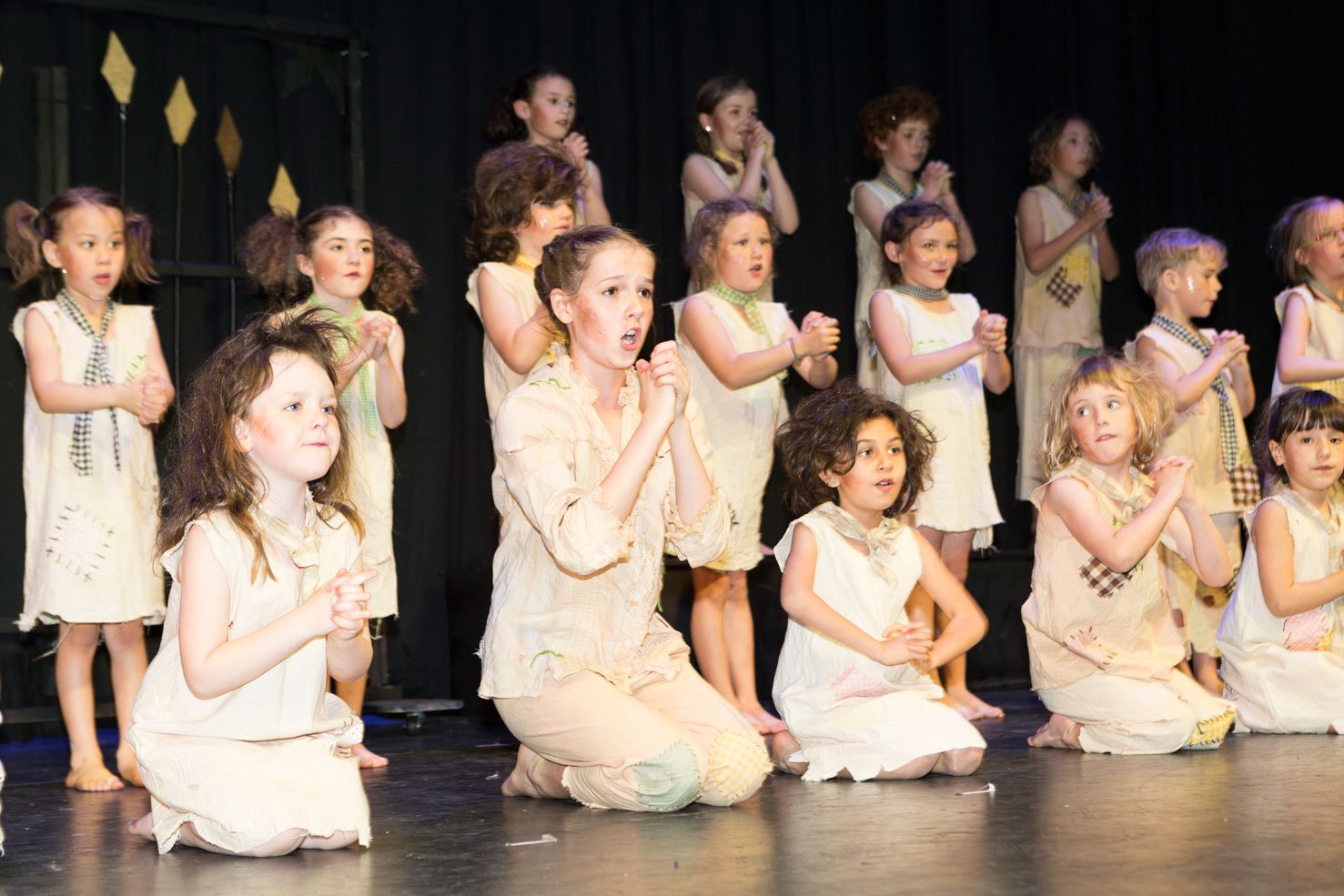 School Production Girls Singing